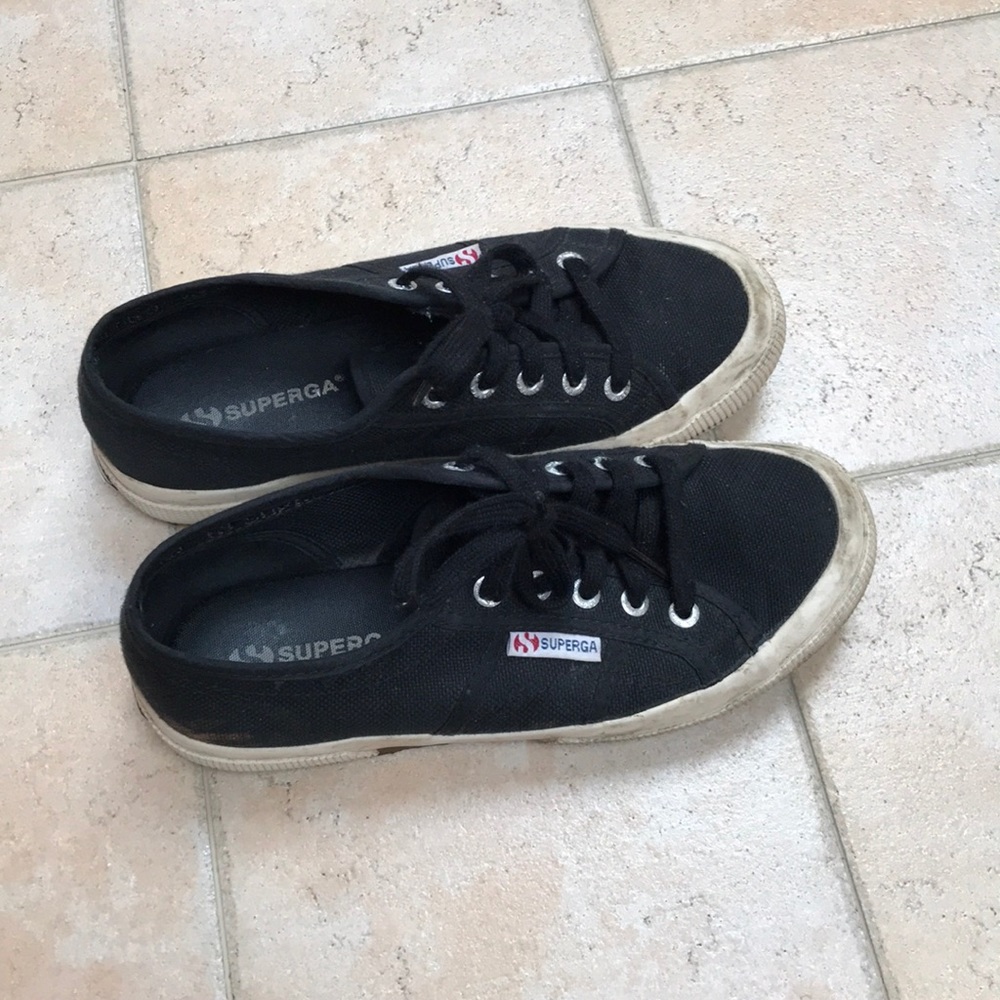 Superga black sneakers